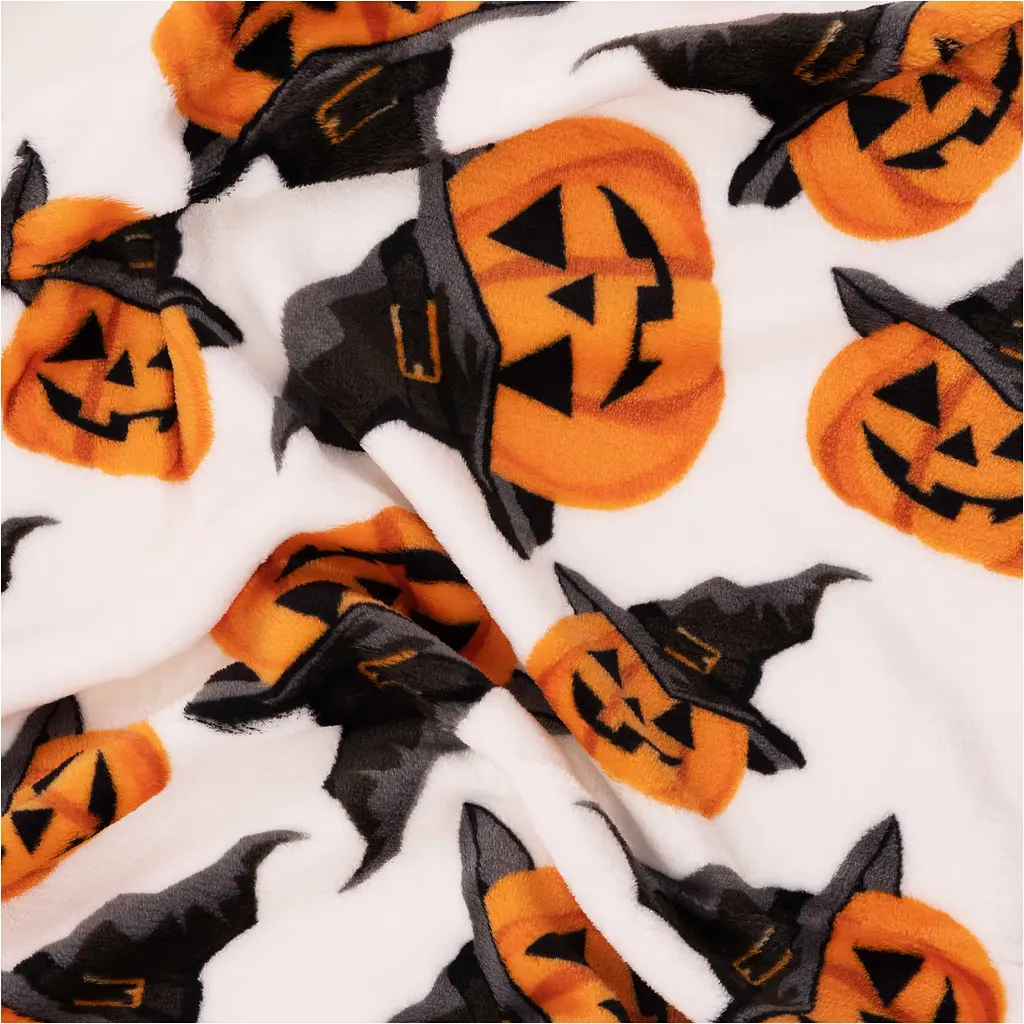 Плед Ardesto Autumn Flannel 160х200 см Хелловін білий (ART0150PB) - фото 4