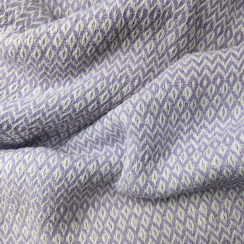 Плед хлопковый Cosas RHOMB CS2 200х230 см фиолетовый (Plaid_Rhomb_25Lavender_200x230) - фото 5