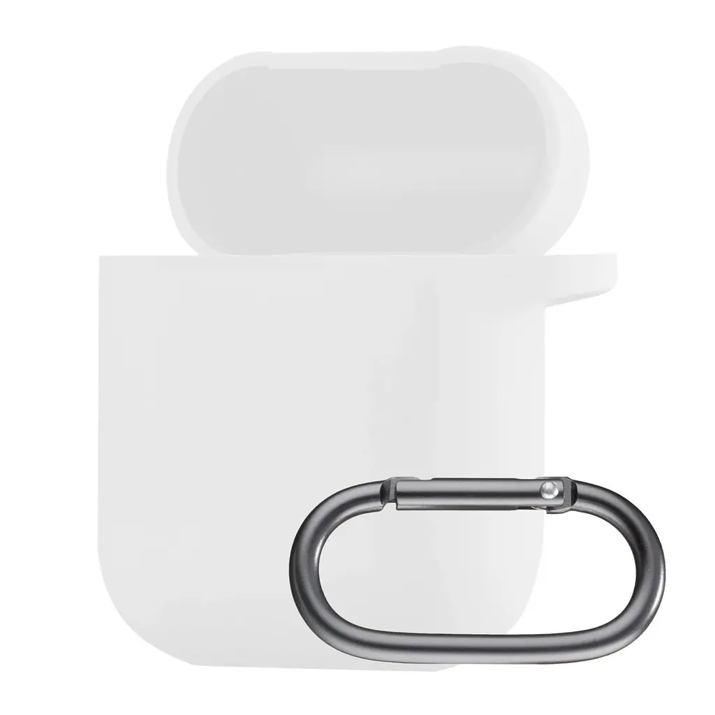 Чехол Silicone Case 1,2mm для AirPods 1/2 белый