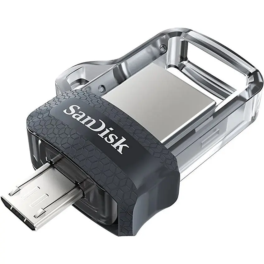 USB флеш-накопитель SanDisk Ultra Dual 64GB USB-A + microUSB 3.0 OTG (SDDD3-064G-G46) [64719] - фото 2
