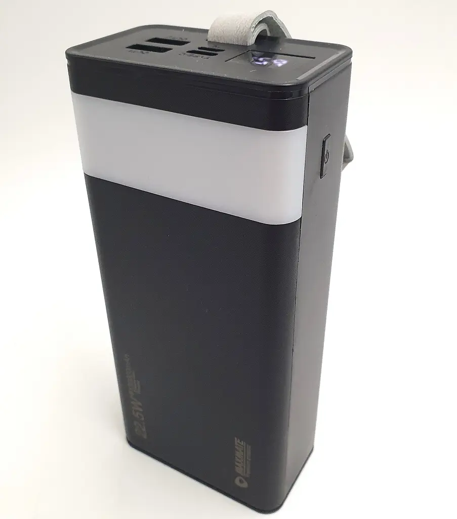 Потужний Повербанк із LED ліхтариком Power Bank із швидкою зарядкою 30000mAh 2USB /Type-C PD/QC 5A/22.5W Maxmate MMP30KP чорний - фото 5