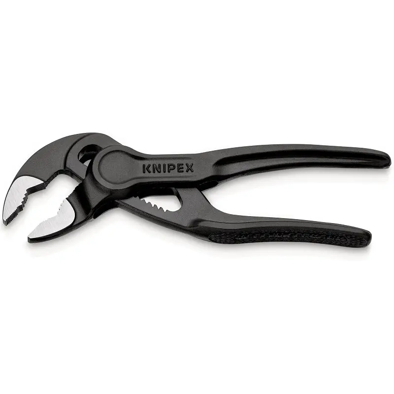 Кліщі сантехнічні переставні високотехнологічні, Ø28мм Cobra KNIPEX XS 87 00 100 BK, фосфат - фото 2