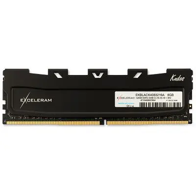 Модуль пам'яті для комп'ютера DDR4 8GB 3200 MHz Kudos Black eXceleram (EKBLACK4083216A) - фото 5