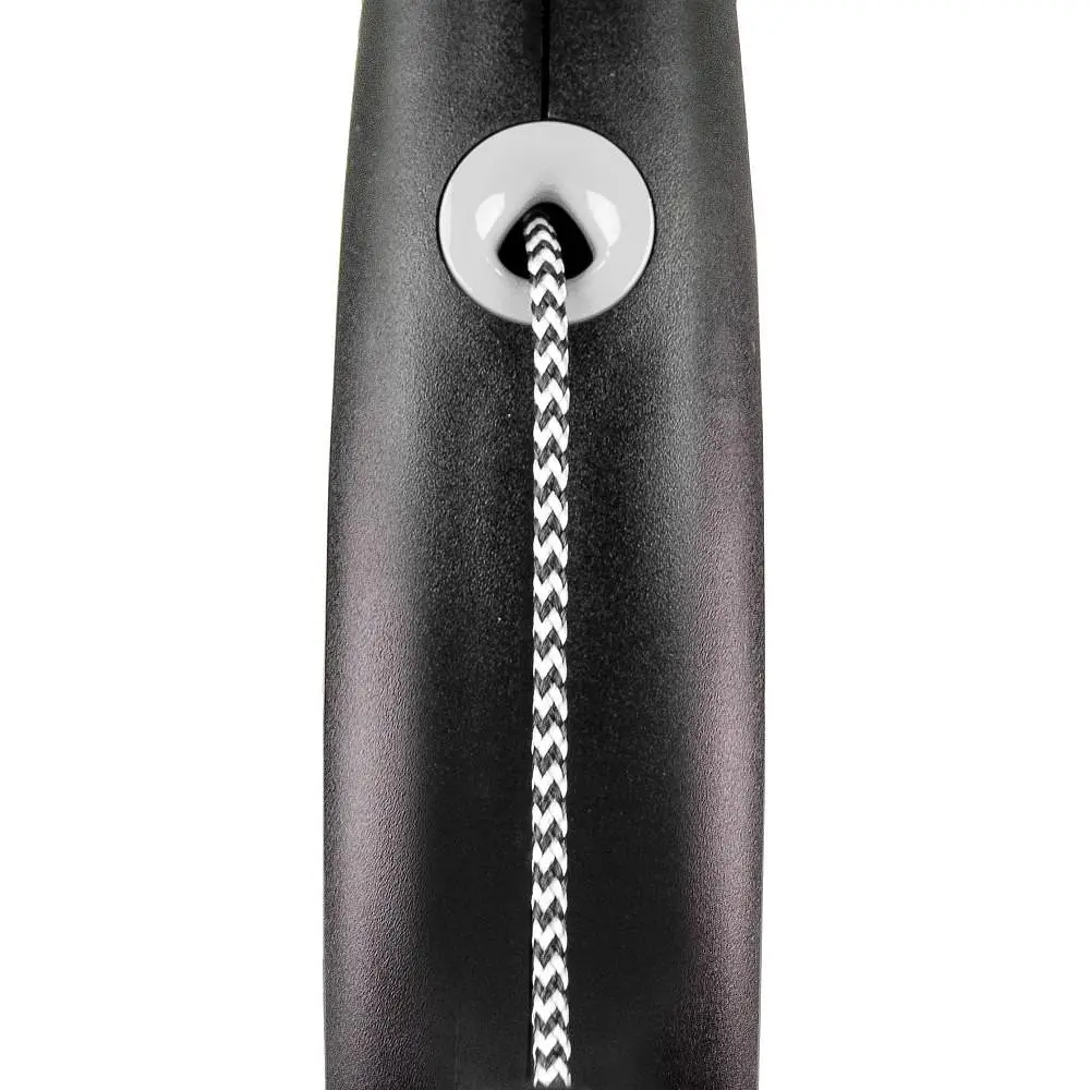 Рулетка Flexi Black Design для собак трос розмір M 5 м чорна - фото 2