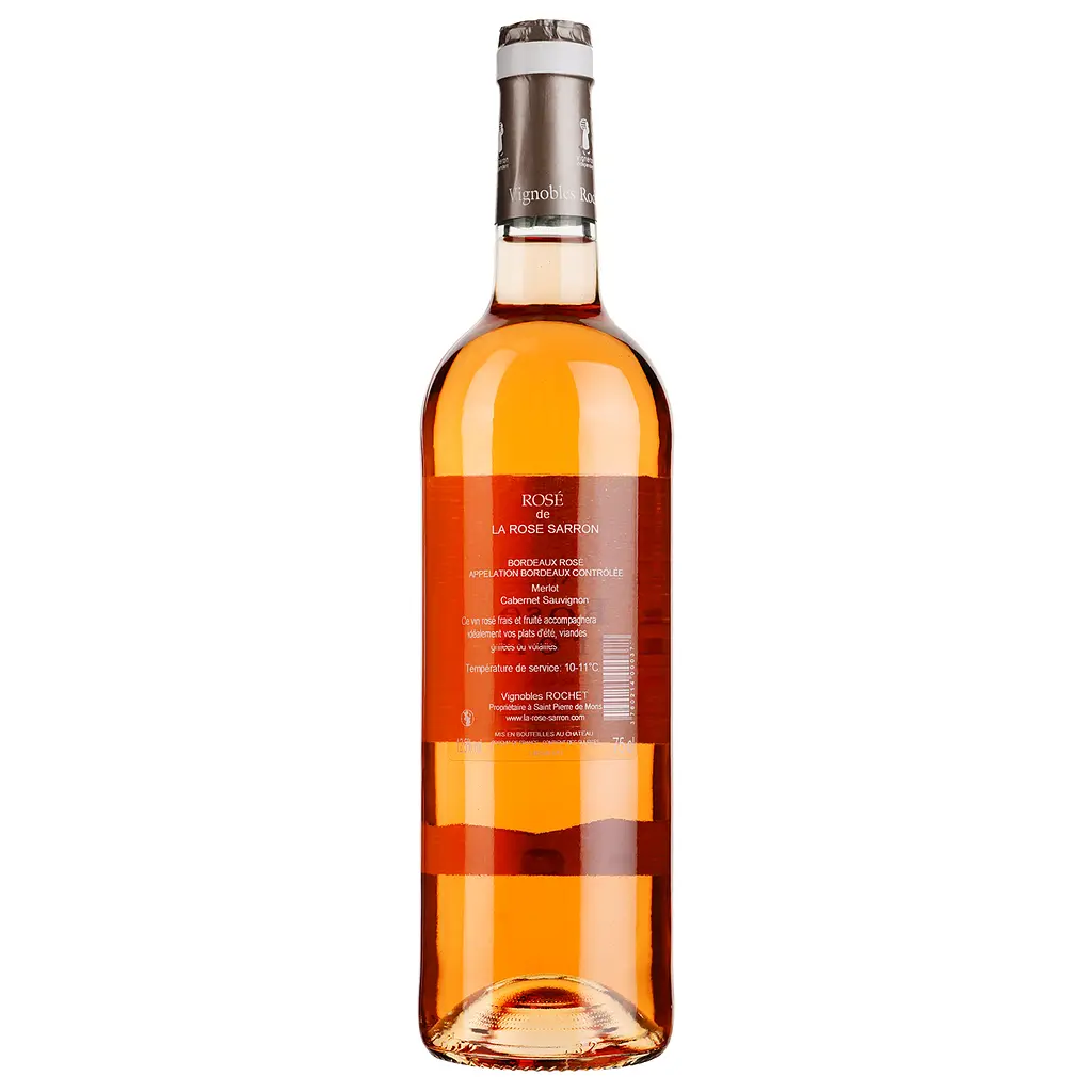 Вино Chateau La Rose Sarron Bordeaux AOP розовое сухое 0.75 л  - фото 2