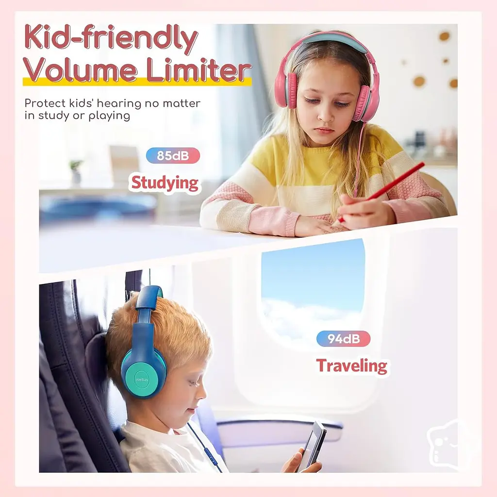 Дитячі навушники EarFun 2 шт з обмеженням гучності 85/94 дБ - фото 5