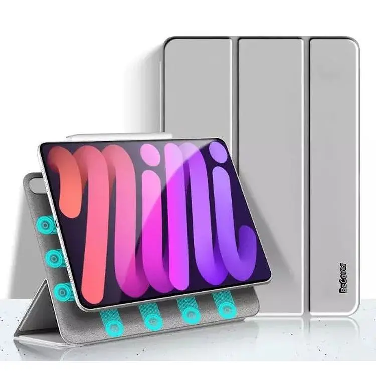 Чехол-книжка BeCover силиконовый для Apple iPad Mini 6 Gray (707522) - фото 2