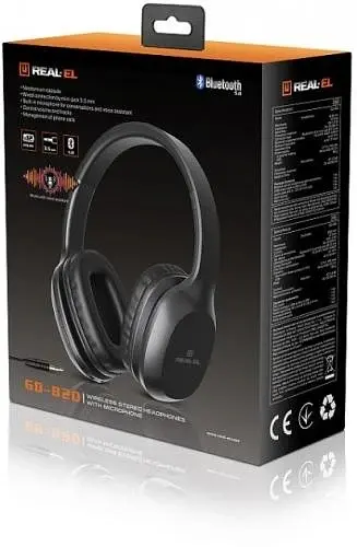 Навушники GD-820 Black REAL-EL teh0023912 - фото 3