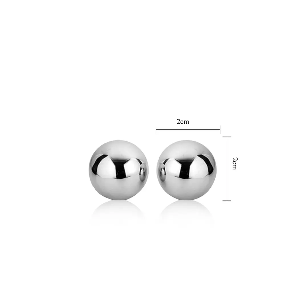 Вагинальные шарики LoveToy Passion Dual Balls, 2 см, серебристый - фото 5