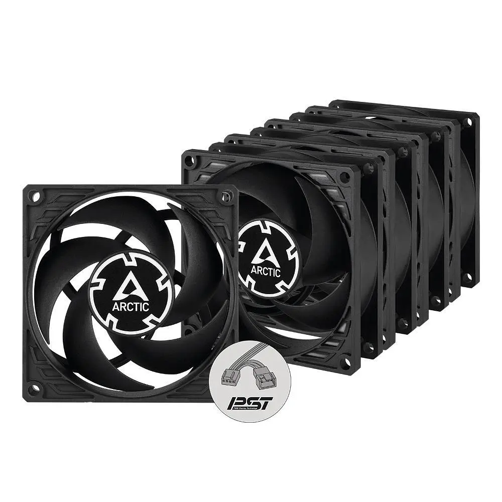 Корпусний вентилятор 80 мм Arctic P8 PWM PST 5pcs ACFAN00154A Black - фото 2