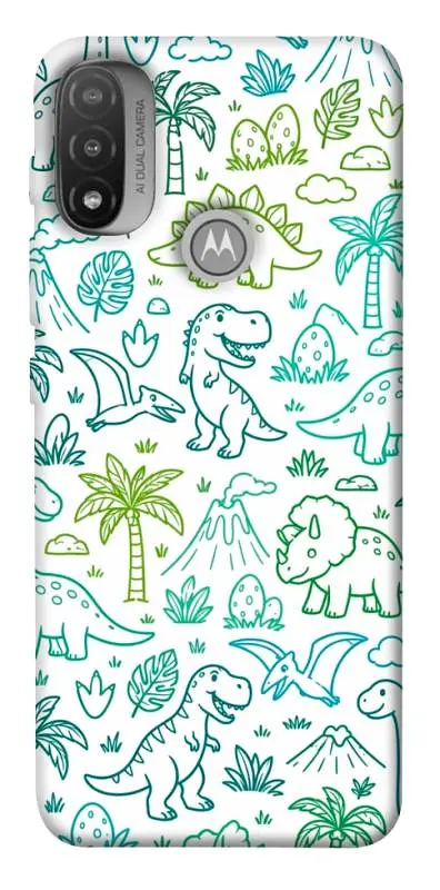 TPU чохол Demsky Dino pattern для Motorola Moto E20
