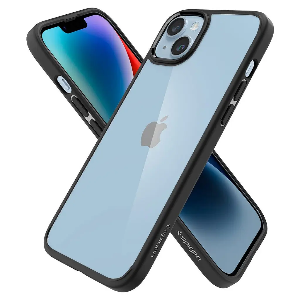 Чохол оригінальний протиударний Spigen Ultra Hybrid Crystal для iPhone 14 Plus/15 Plus (6.7") Matte Black - фото 3