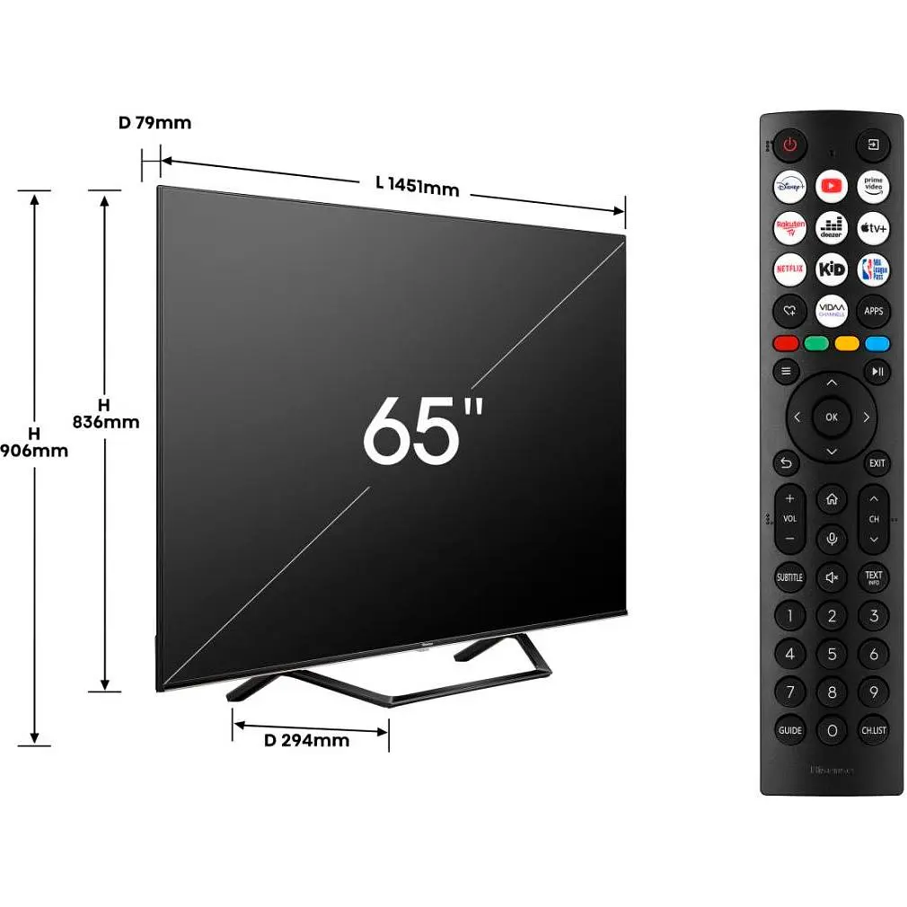 Телевізор Hisense 65A7NQ 65" QLED 4K [20013980] EU [131608] - фото 13