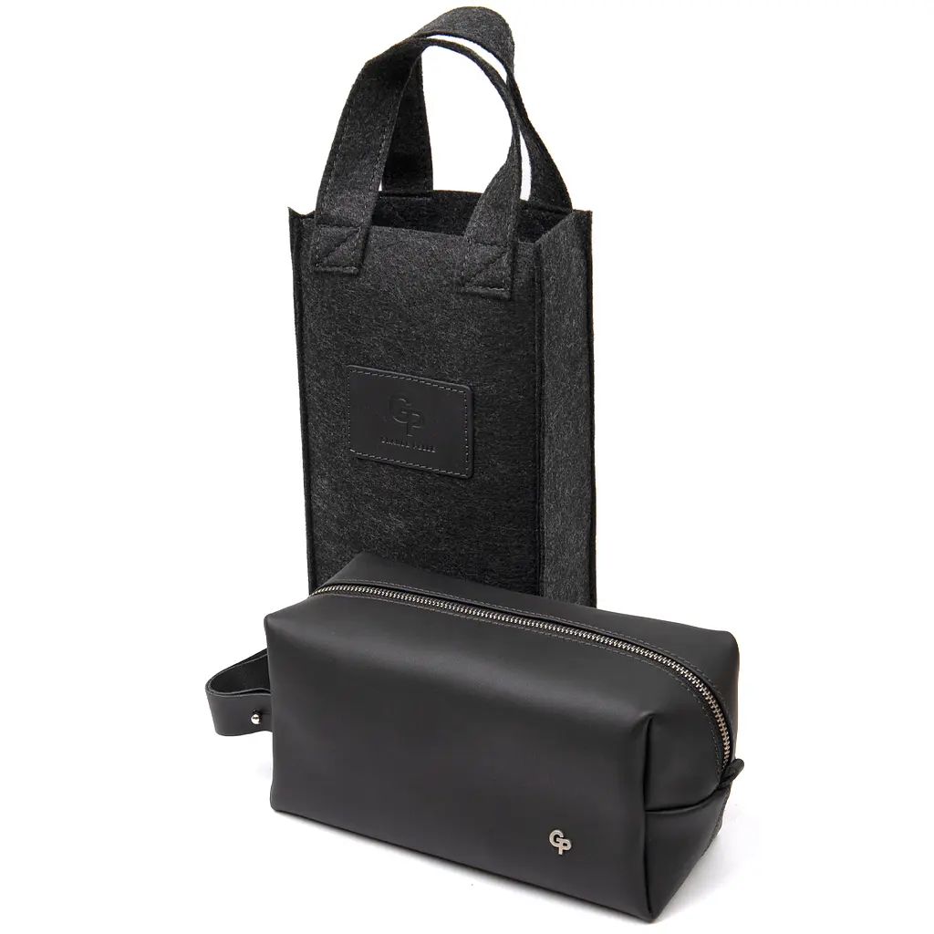 Чоловіча шкіряна косметичка GRANDE PELLE 22х12х10 см acs0018592 - фото 5