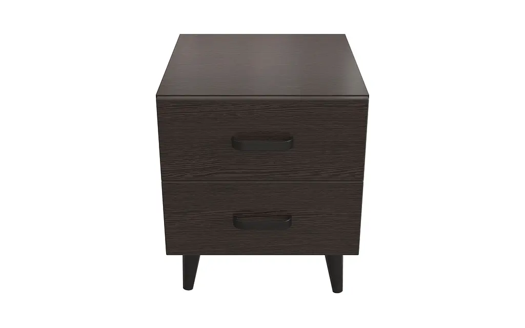 Тумба Вива 2 на конусных ножках Ferrum-decor 41x35x40 Черный металл ДСП Венге Магия 16 мм (FRD-106811) - фото 3