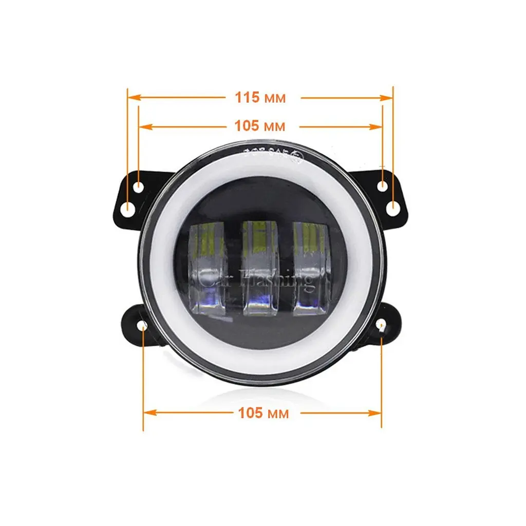 Протитуманна світлодіодна фара FOG-04 45W DRL 4" 5000K Cyclone (НФ-00003504) - фото 3