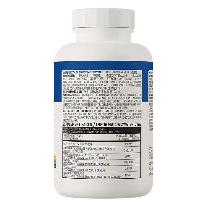 Мультиензимний комплекс OstroVit Digezyme Digestive Enzymes, 90 таблеток для покращення здоров'я травної системи - фото 2