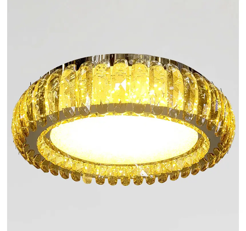 Стельова кришталева LED-люстра Artlight MT005/500CH, хром і медове скло, 100 Вт, від 10-18 м² - фото 6