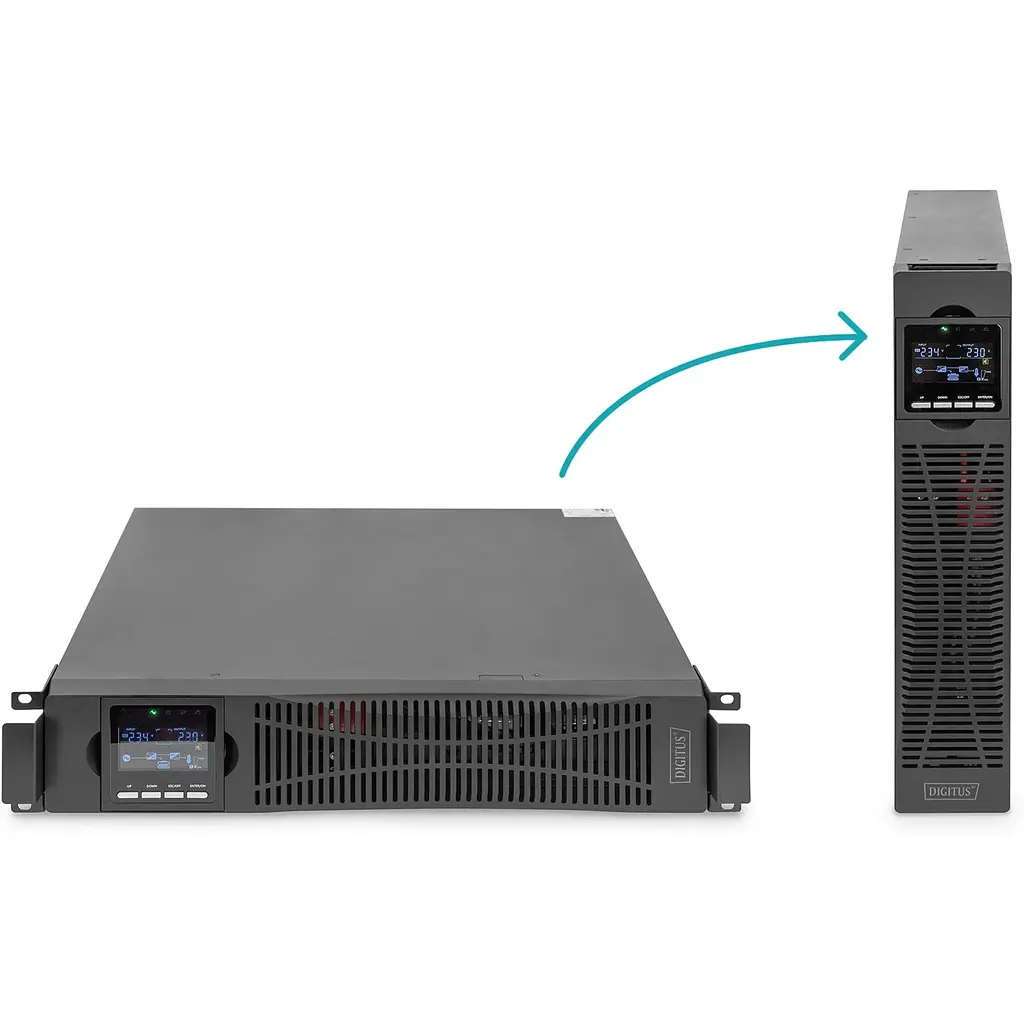 Силовий блок Digitus Power Module, 10kVA/10kW, LCD, Hardwire In/Out, RS232, USB, Rack/Tower - фото 2