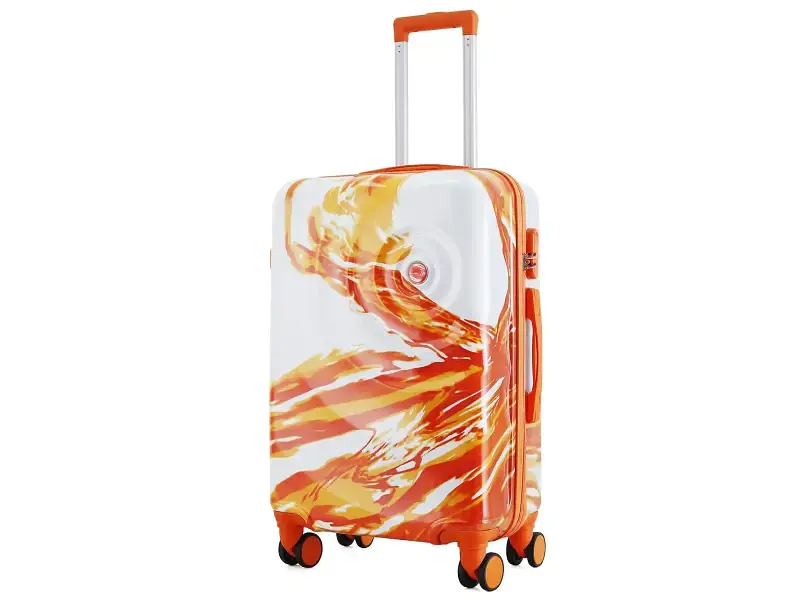 Валіза Semi Line 24 M White/Orange Print (T5655-2)