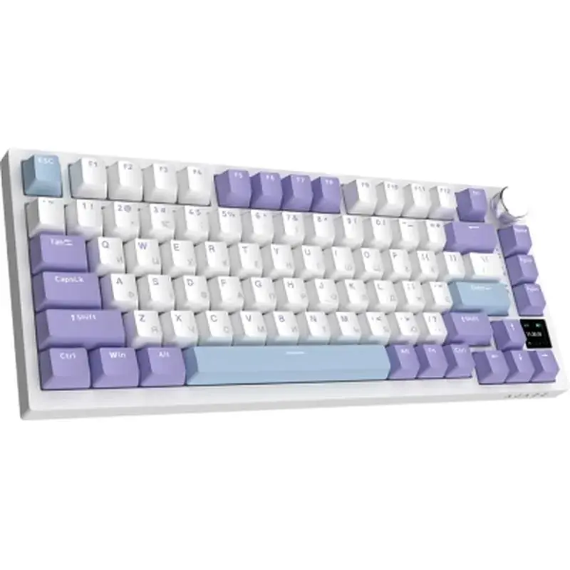 Клавіатура Ajazz AK820 Pro Gift Switch Purple RGB USB/Wireless/Bluetooth UA Purple (AK820PRO-G-PWB) - фото 4