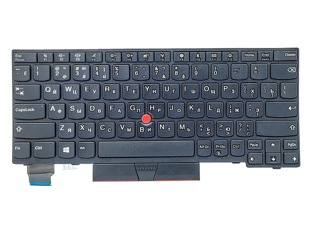 Клавіатура для Lenovo ThinkPad X280 (20KF 20KE) A285, X395, X390, X13 Gen 1, L13 gen 2 (RU Black) - фото 3