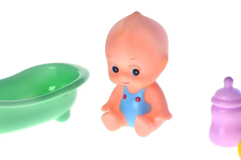 Набір іграшок для ванної страви пупс з ванною Funny Rattle & Bathe BLS885-3 в пакеті YG Toys - фото 2