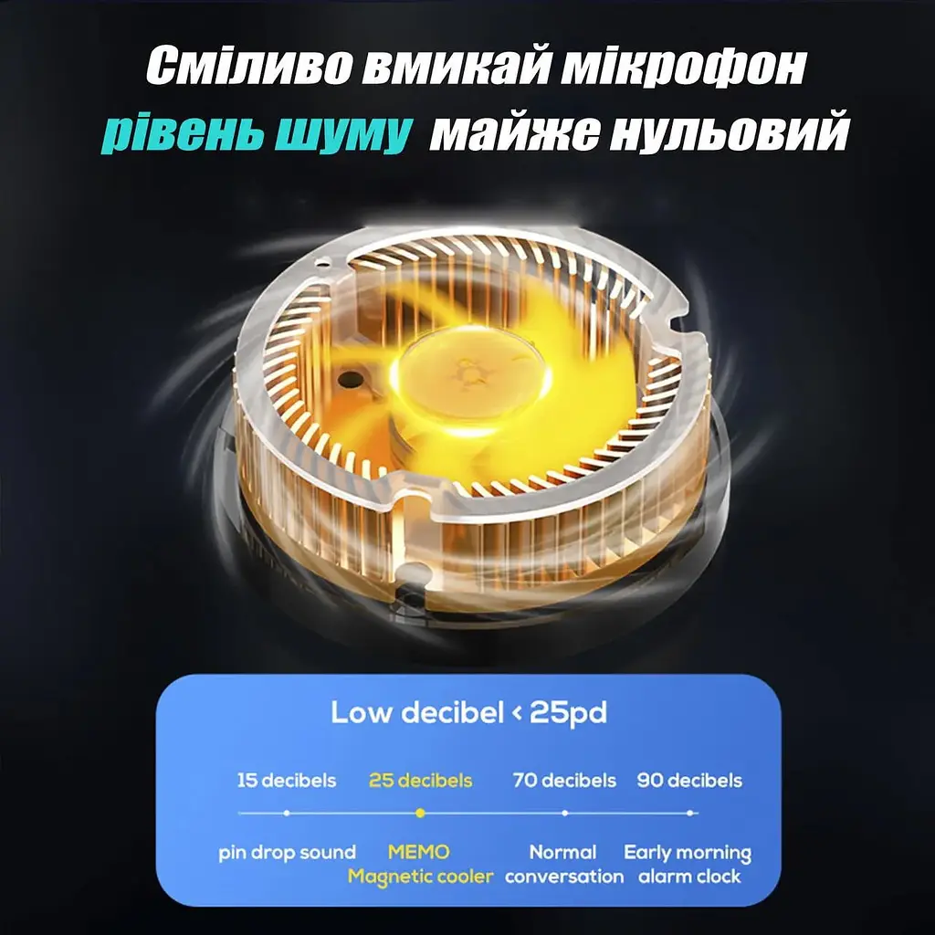Кулер охлаждающий MEMO CX08 для мобильного телефона игровой магнитный - фото 9