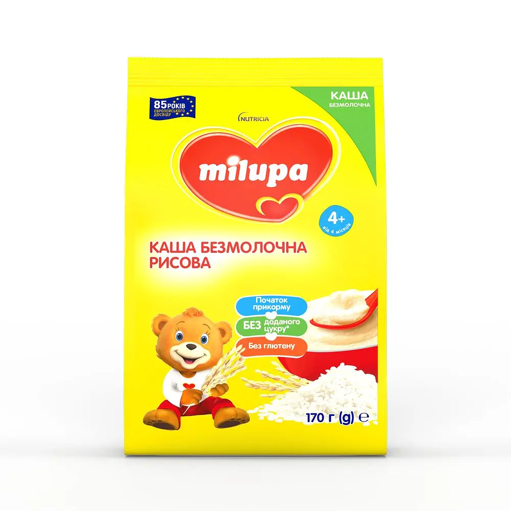 Безмолочна каша Milupa Рисова 170 г - фото 2
