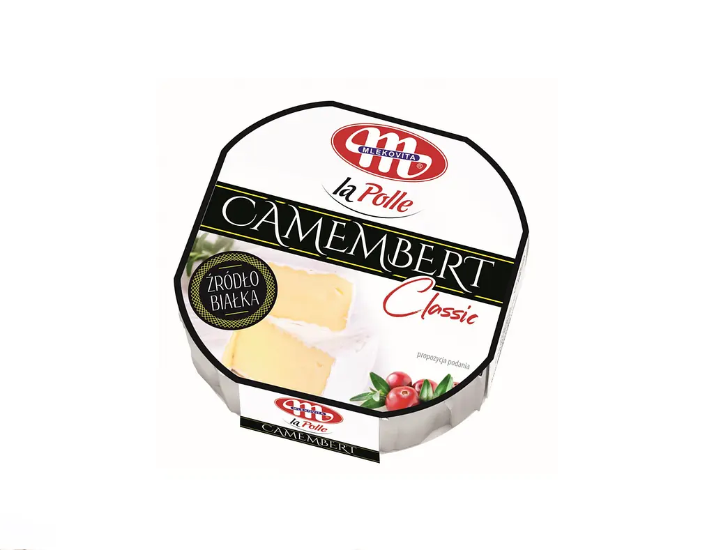 Сир камамбер Mlekovita La Polle Camembert Classic 58% 120 г