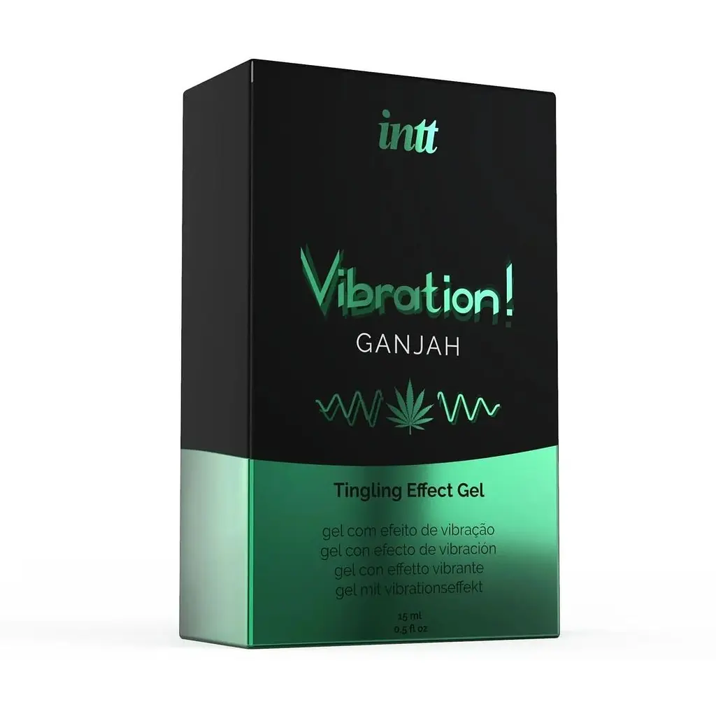 Рідкий вібратор Intt Vibration Ganjah 15 мл ефект вібрації до 30 хвилин - фото 4