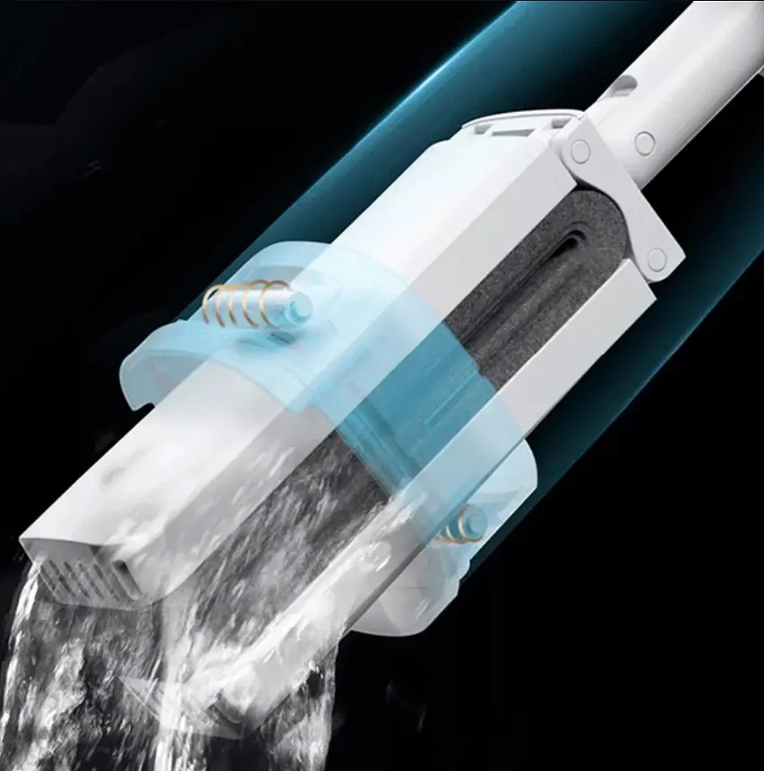 Швабра Xiaomi Blue fish Water Sponge Mop PU03A White - фото 3