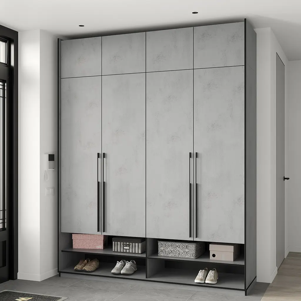 Шафа для одягу Flamecame зі штангами на 4 двері у передпокій FR-08 Тефра - фото 3