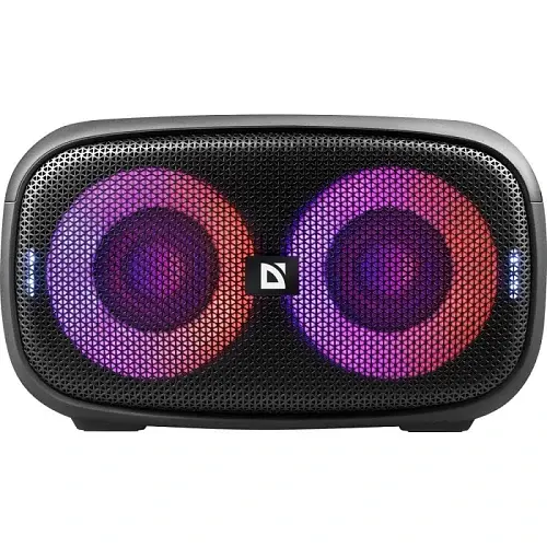Колонка портативна Defender Q5, Black, 20 Вт, Bluetooth 5.3, TWS, FM-приймач, Hands Free, LED підсвічування (9 режимів), AUX / USB / microSD, Type-C, 2400 mAh, IPX5 (65305) - фото 2