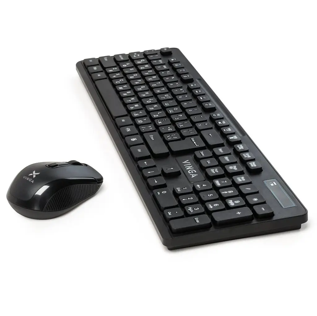 Комплект (Клавіатура та миша) Vinga KBSW-100 Wireless Black (KBSW-100) - фото 2