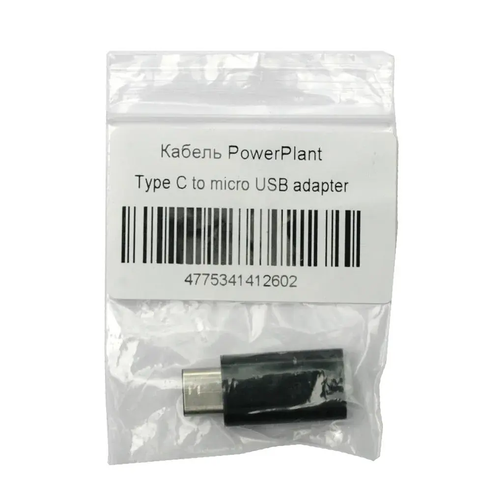 Перехідник PowerPlant micro USB to Type C (KD00AS1260) - фото 3