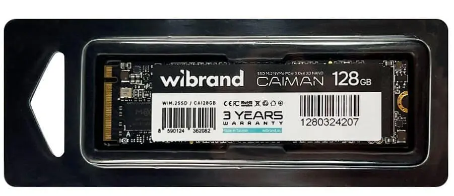 Накопитель SSD Wibrand m.2 NVMe 128GB Caiman 120 (WIM.2SSD/CA128GB) - фото 3
