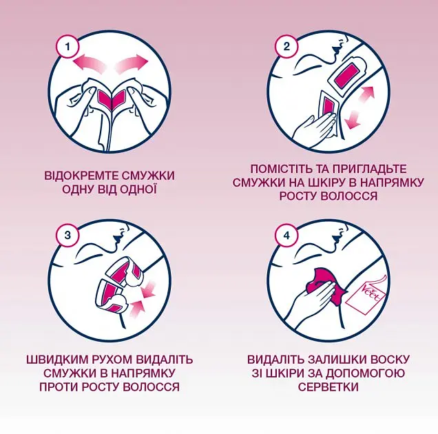 Восковые полоски Veet Easy Gelwax для депиляции линии бикини и подмышек 14 шт. (3034477) - фото 3