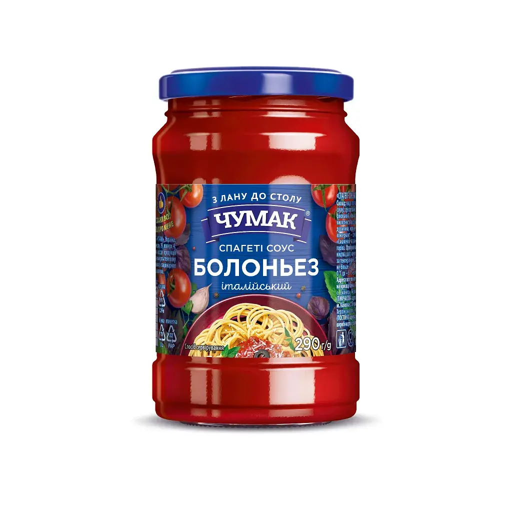 Соус Чумак Болоньез 290 г с/б (4823096008998)