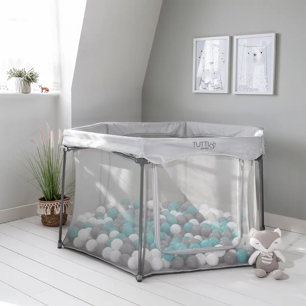 Манеж Tutti Bambini Hexa світло-сірий (511800/GR)  - фото 8
