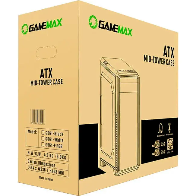 Корпус GameMax G561 FRGB White (G561-FRGB-WH) - фото 6
