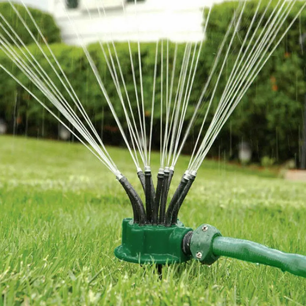 Розумна система поливу 12 в 1 Спринклерний зрошувач Multifunctional Water Sprinklers Розпилювач для газону / Поливальна система - фото 6
