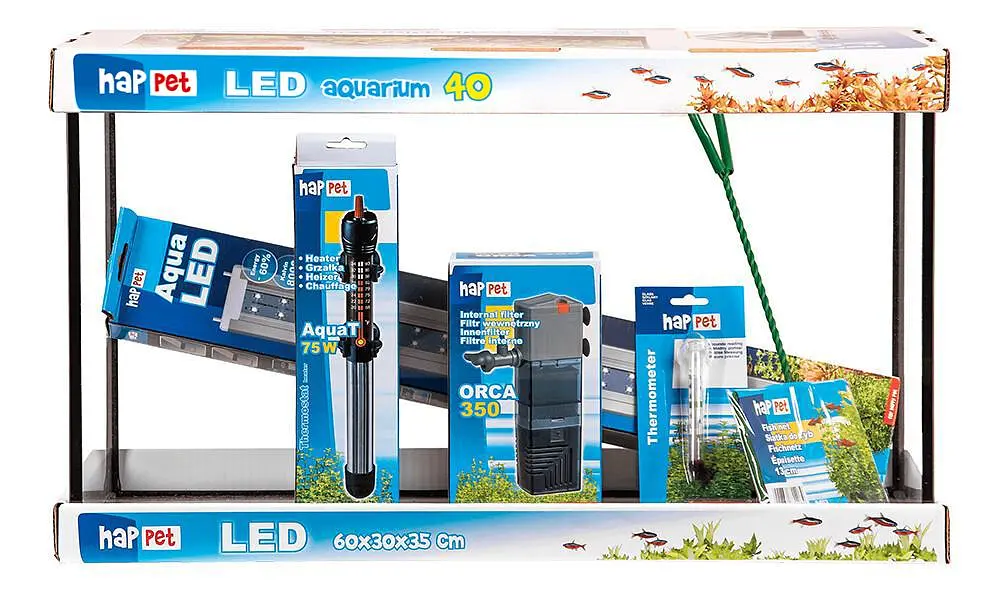 Акваріумний комплект LED AQUARIUM 40, 25л, 40×25×25см - фото 4