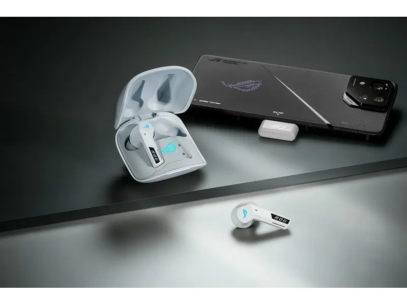 Комп'ютерна гарнітура Asus ROG Cetra True Wireless SpeedNova Moonlight White (90YH03Y0-BTUA10) - фото 4