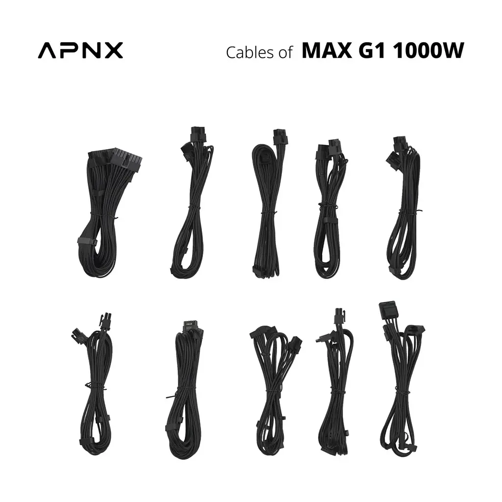 Блок живлення APNX 1000W MAX G1 (APPG-MXK0FEC.X1) - фото 8