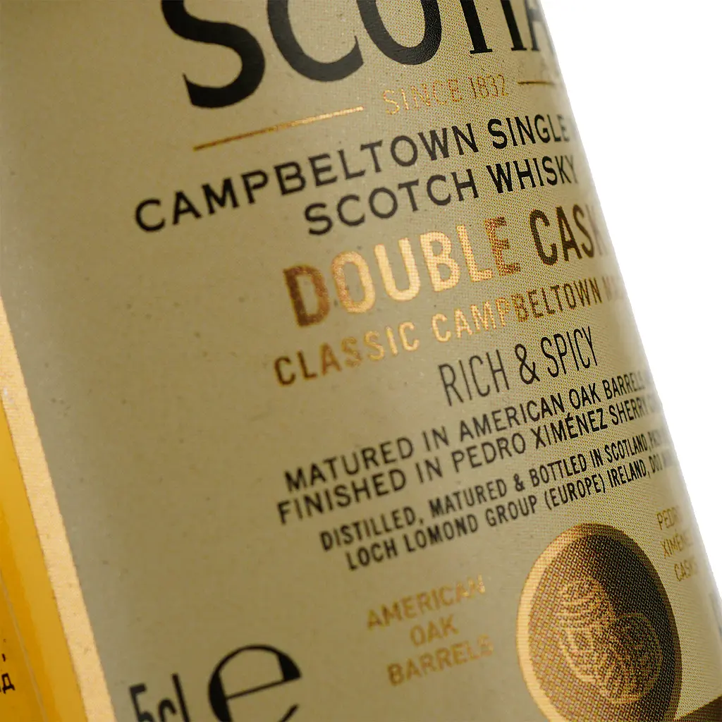 Віскі Glen Scotia Double Cask Single Malt Scotch Whisky, 46%, 0,05 л - фото 3