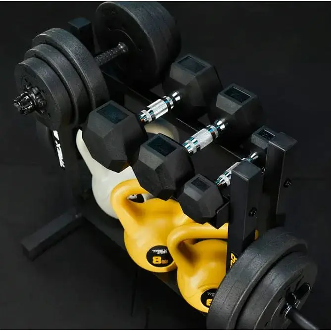 Стойка Trex Sport 2-уровневая для гантелей, дисков и гирь TX-045DR - фото 7