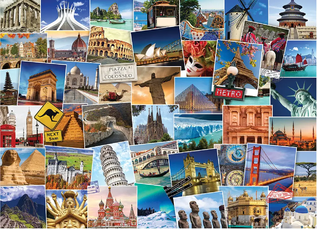 Пазл EuroGraphics Дорогами світу 1000 елементів (6000-0751) - фото 2