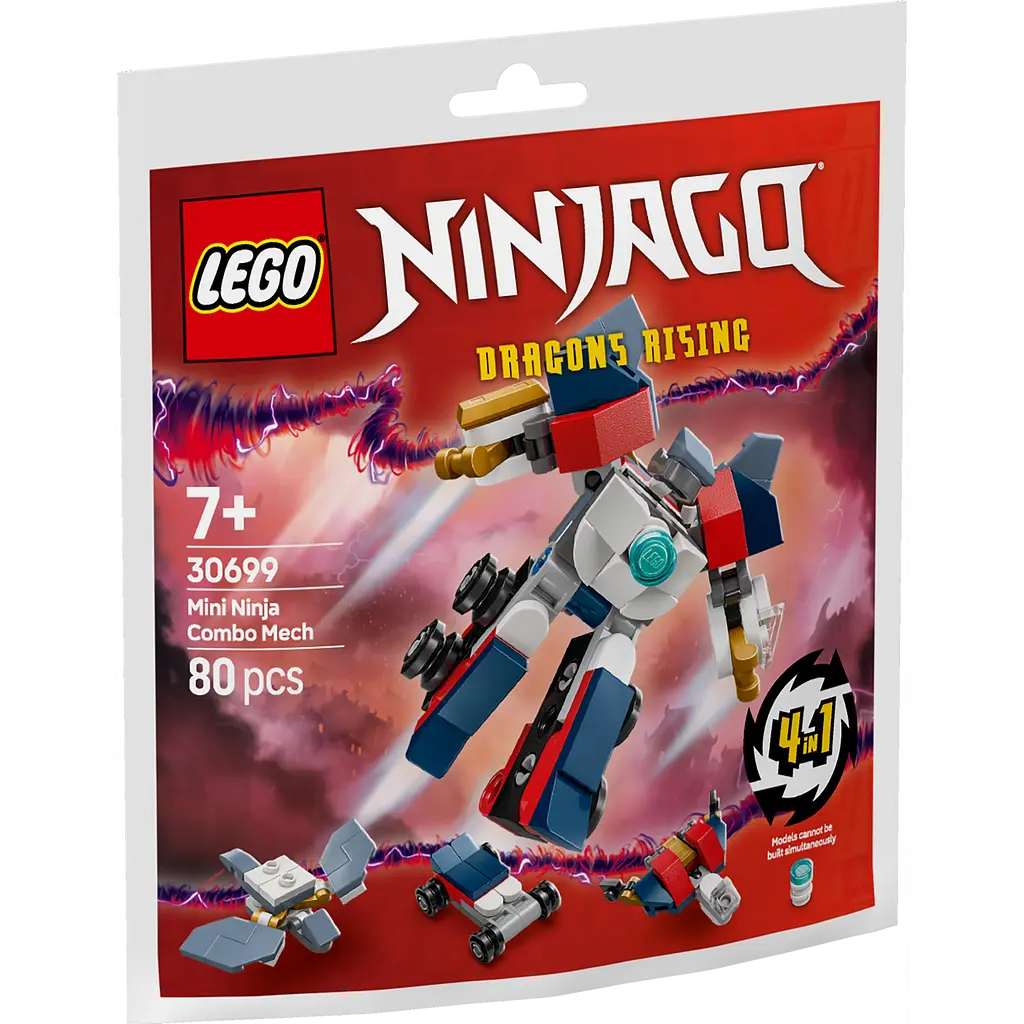 Конструктор ​LEGO Ninjago Мінініндзя комбо робот 80 деталей (30699) - фото 2