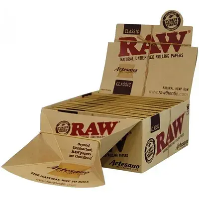 Бумага для самокруток Raw Artesano King Size Slim +Tips - фото 3